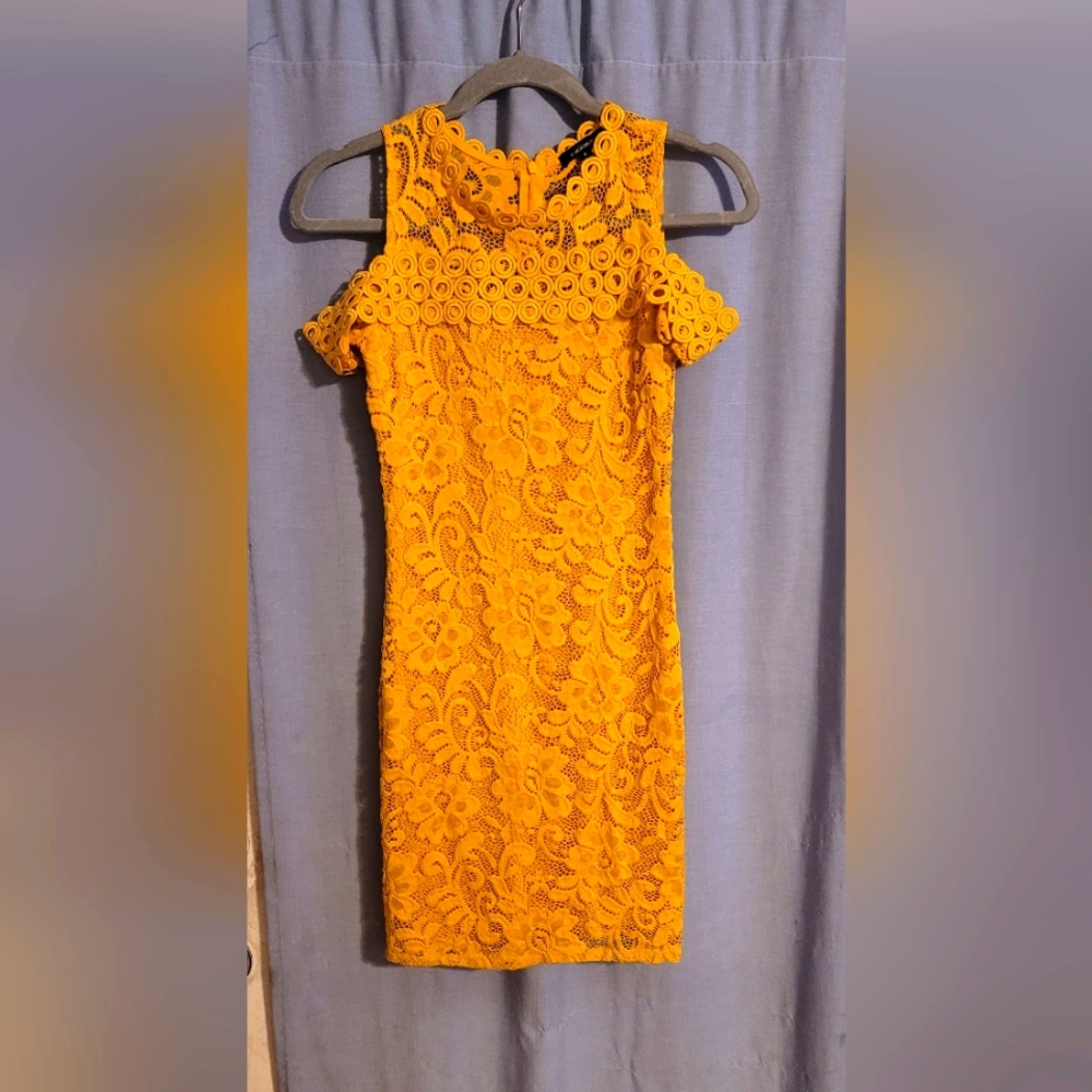 Yellow mustard dress